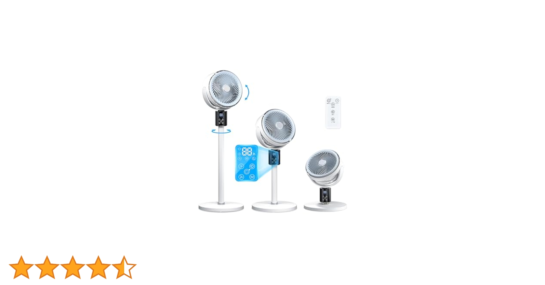 Amazon | サーキュレーター 扇風機 DCモーター 3D 首振り 360